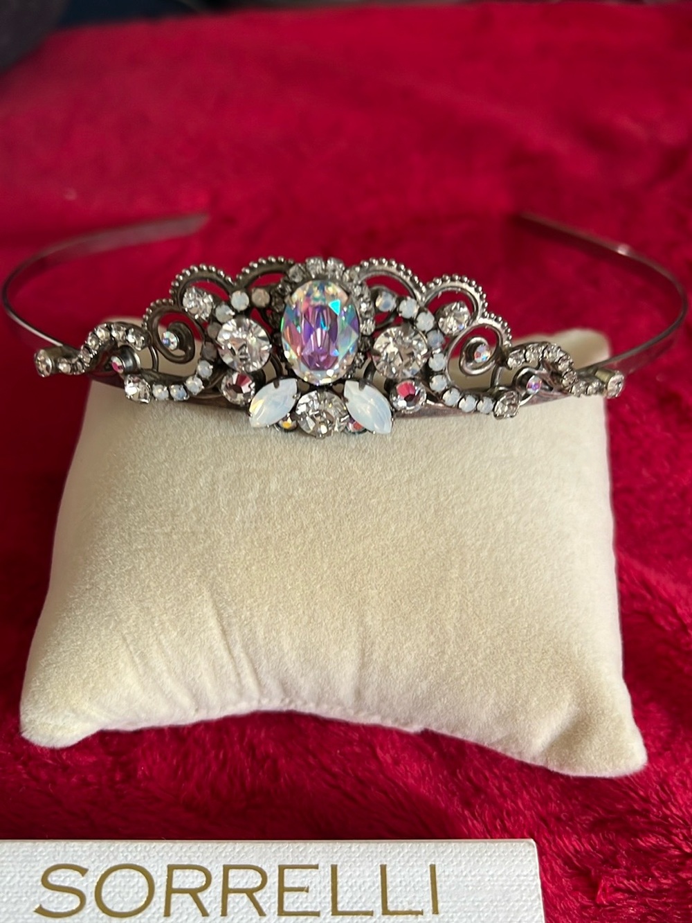 Sorrelli Aurora Borealis Bridal Crystal Tiara 👑